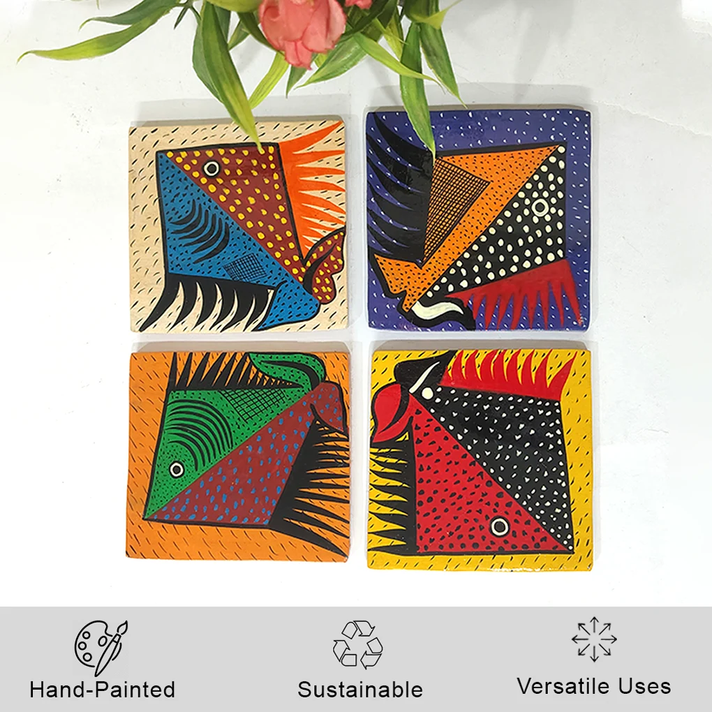 Tea Cups Coasters - Set Of 4 - Image 2