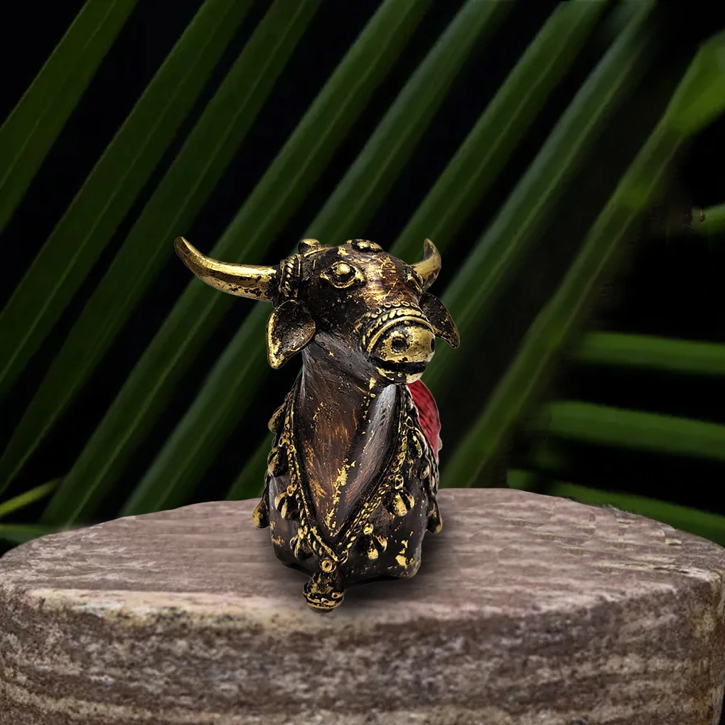 Handcrafted Dhokra Nandi (S) - Image 2