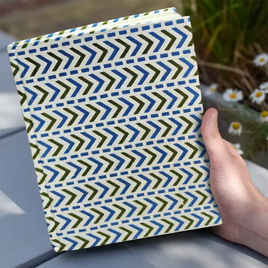 Handcrafted Hardbound Fabric Cover Diary