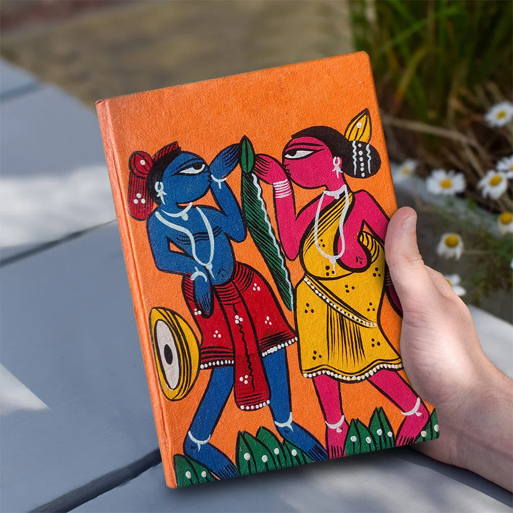 Hand-Painted Pattachitra Diary - Tribal Design
