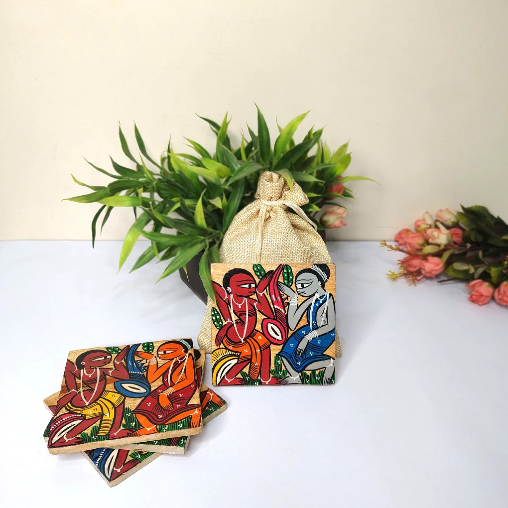 Hand Made Coasters - Set Of 4