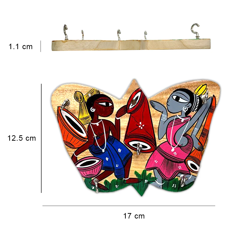 Hand-Painted Wooden Key Holder - Image 3