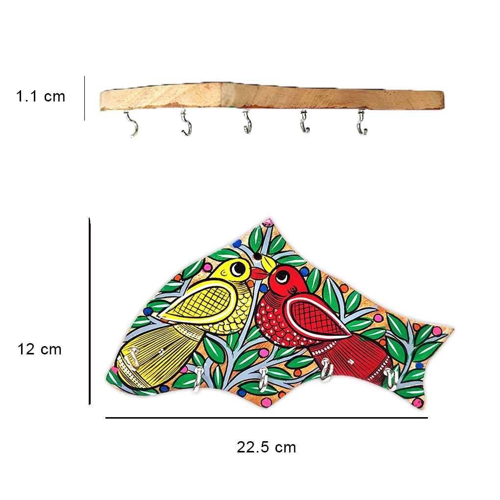Hand-Painted Wooden Key Holder - Image 3