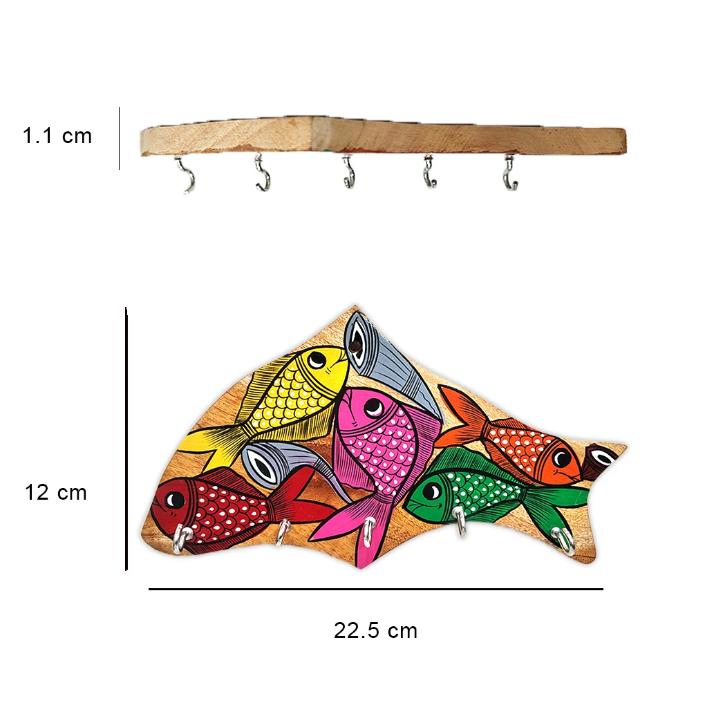 Hand-Painted Wooden Key Holder - Image 3