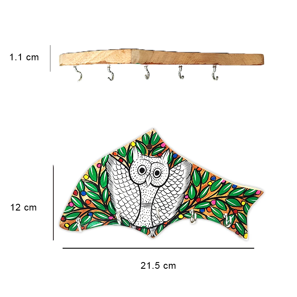 Hand-Painted Wooden Key Holder - Image 3