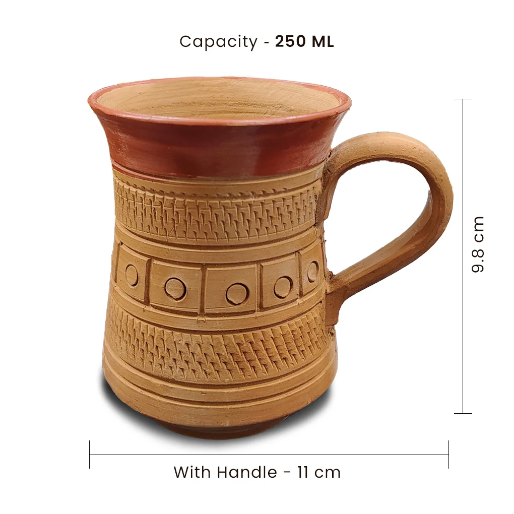 Handmade Terracotta Coffee Mugs - Image 3