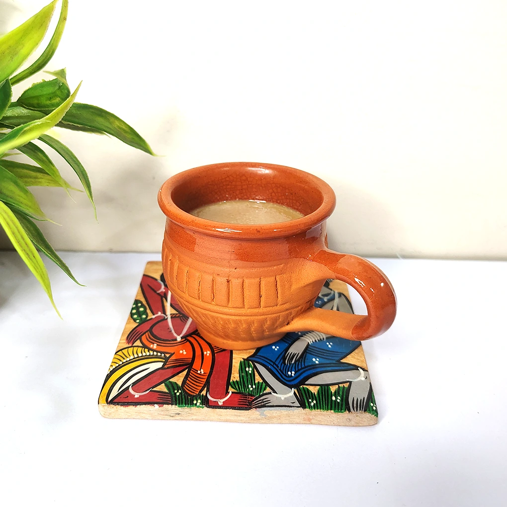 Handcrafted Terracotta Cups (Set of 6) - Image 4
