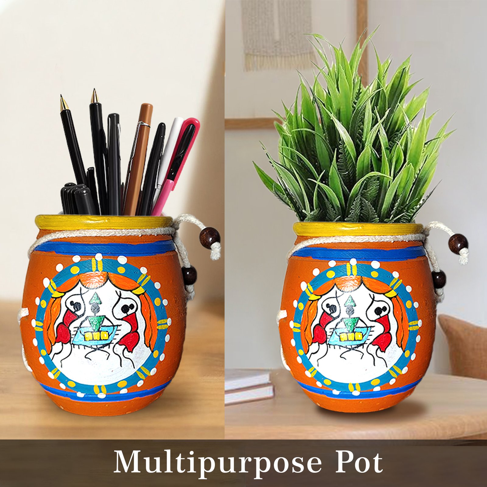 Decorative Terracotta Indoor Planter - Image 3