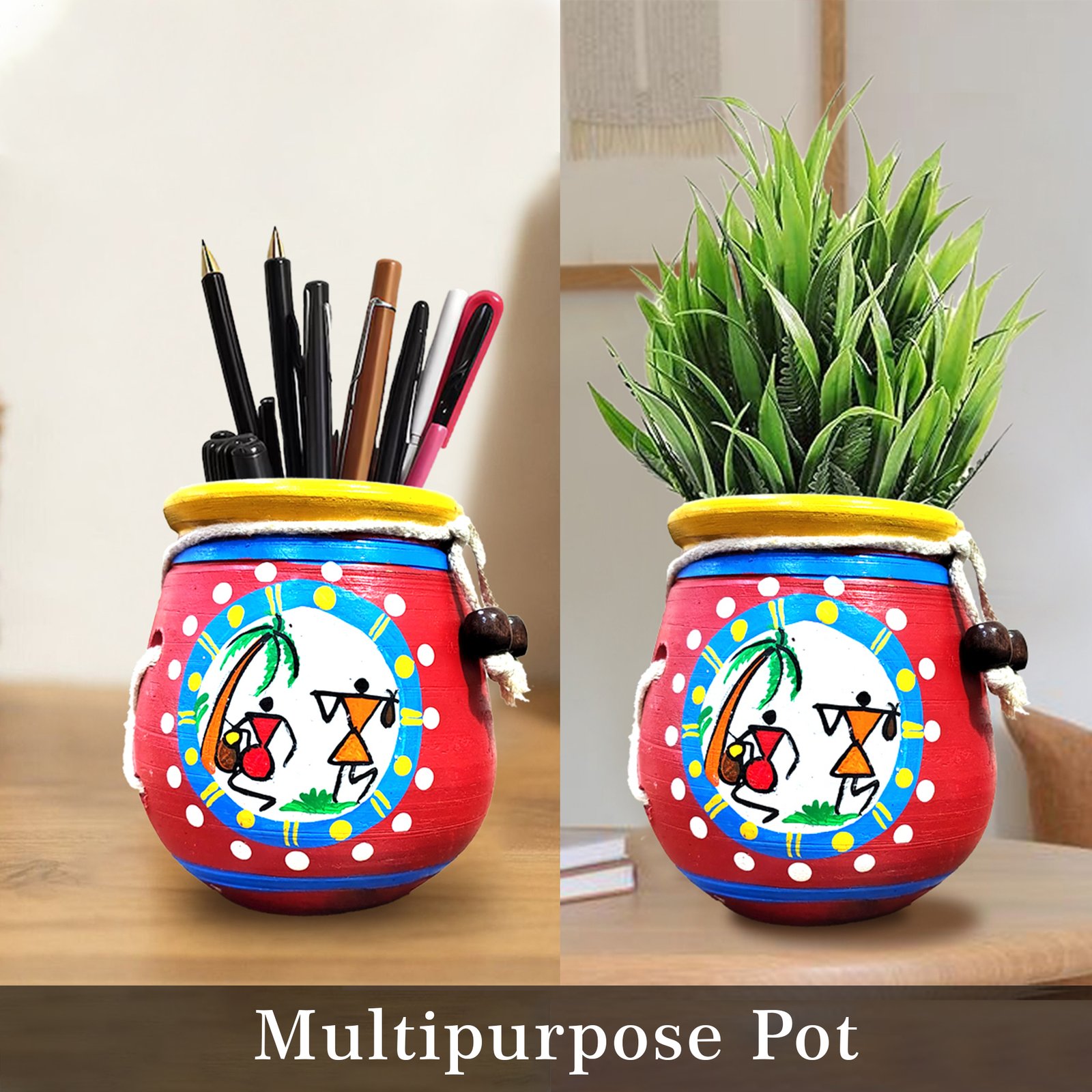 Decorative Terracotta Indoor Planter - Image 3