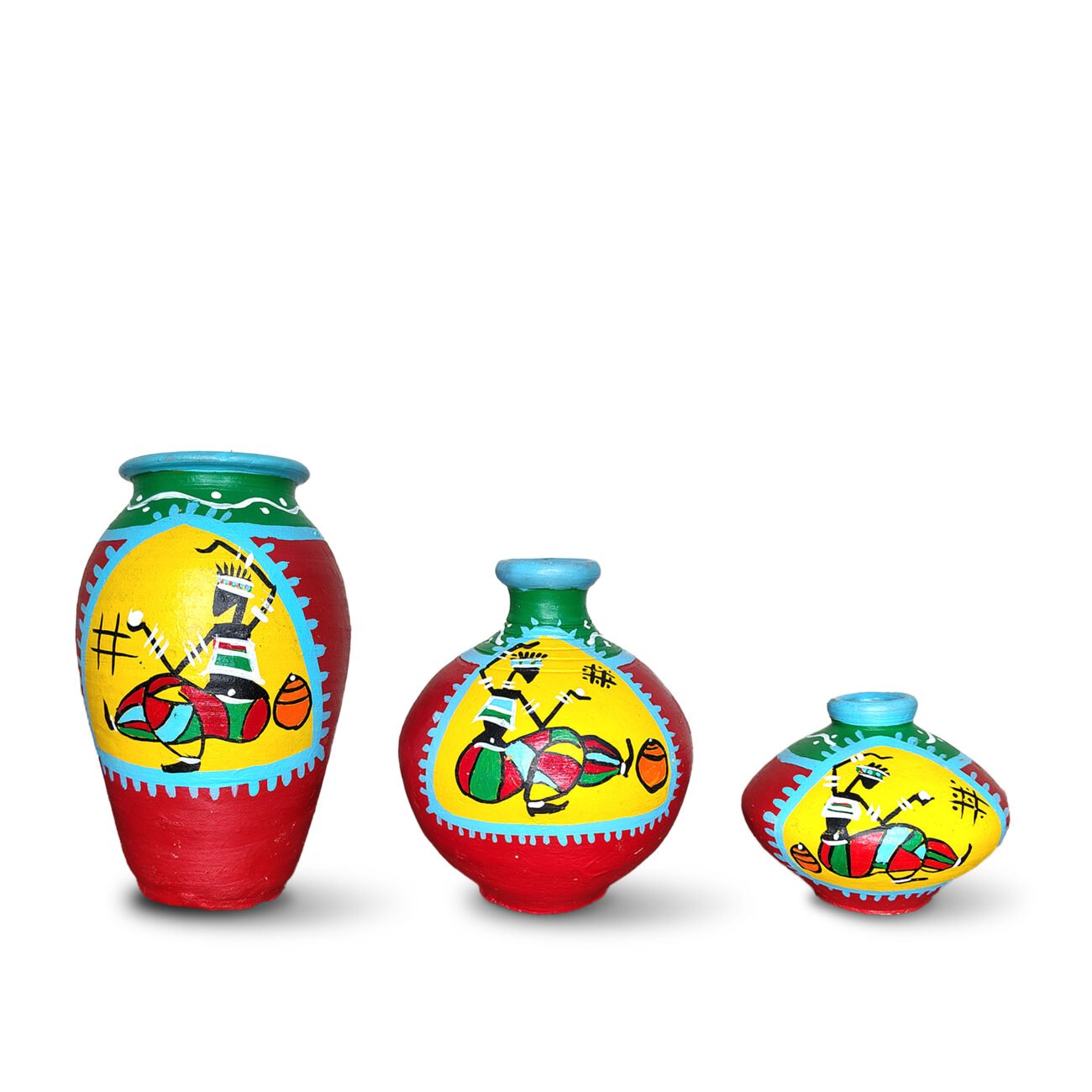 Decorative Terracotta Pots (Set of 3) - Image 3