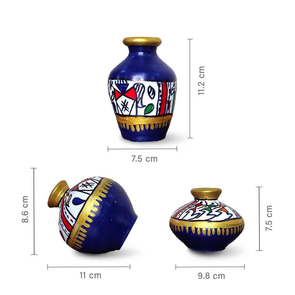 Decorative Terracotta Pots (Set of 3) - Image 2