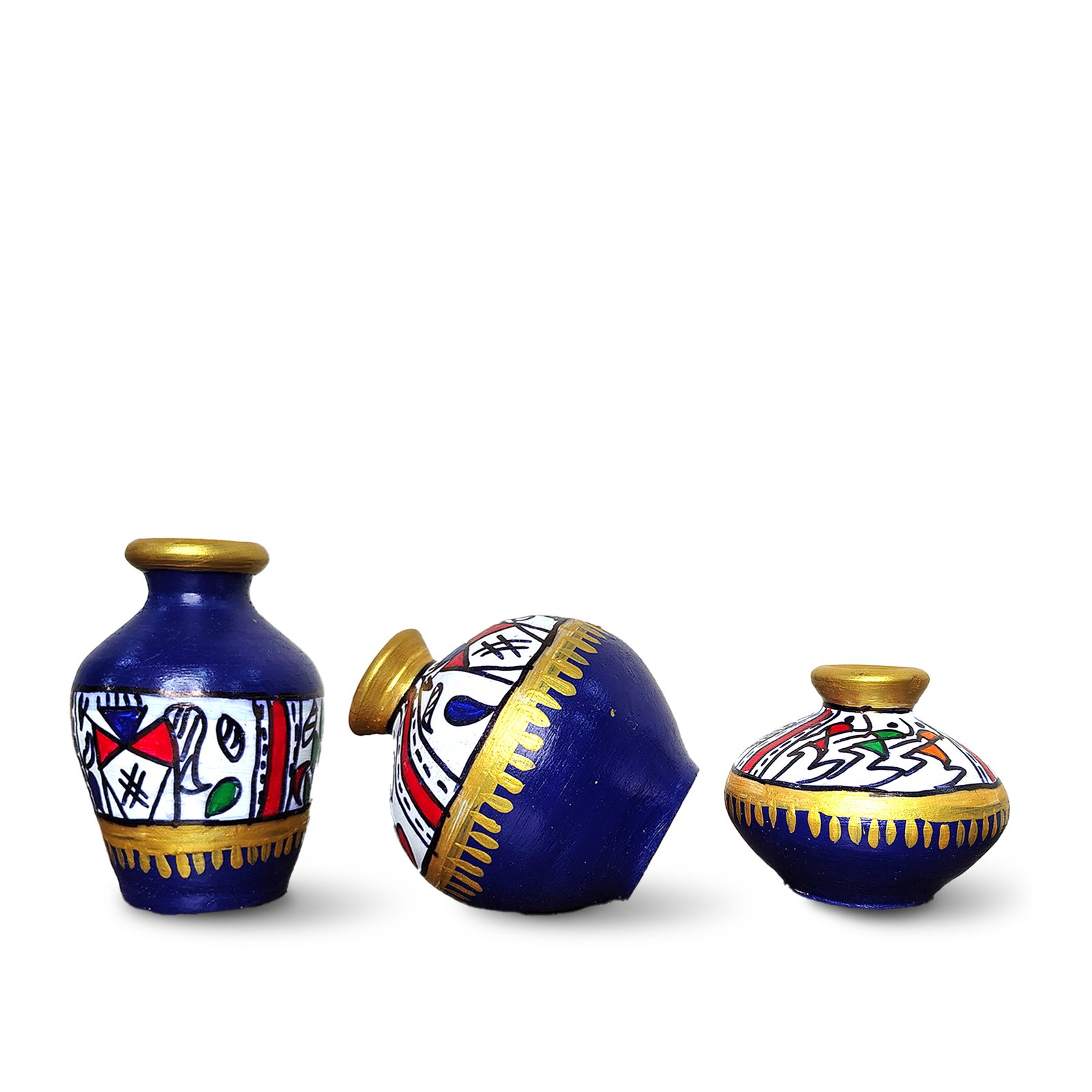 Decorative Terracotta Pots (Set of 3) - Image 3