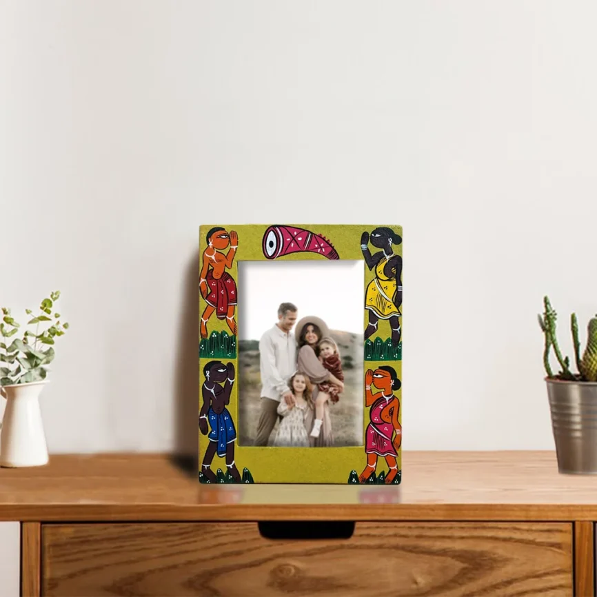 Hand-Painted Pattachitra Photo Frame