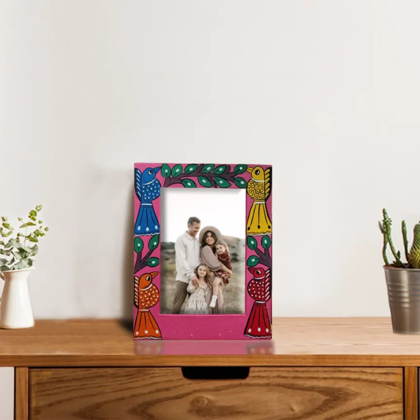 Hand-Painted Pattachitra Photo Frame