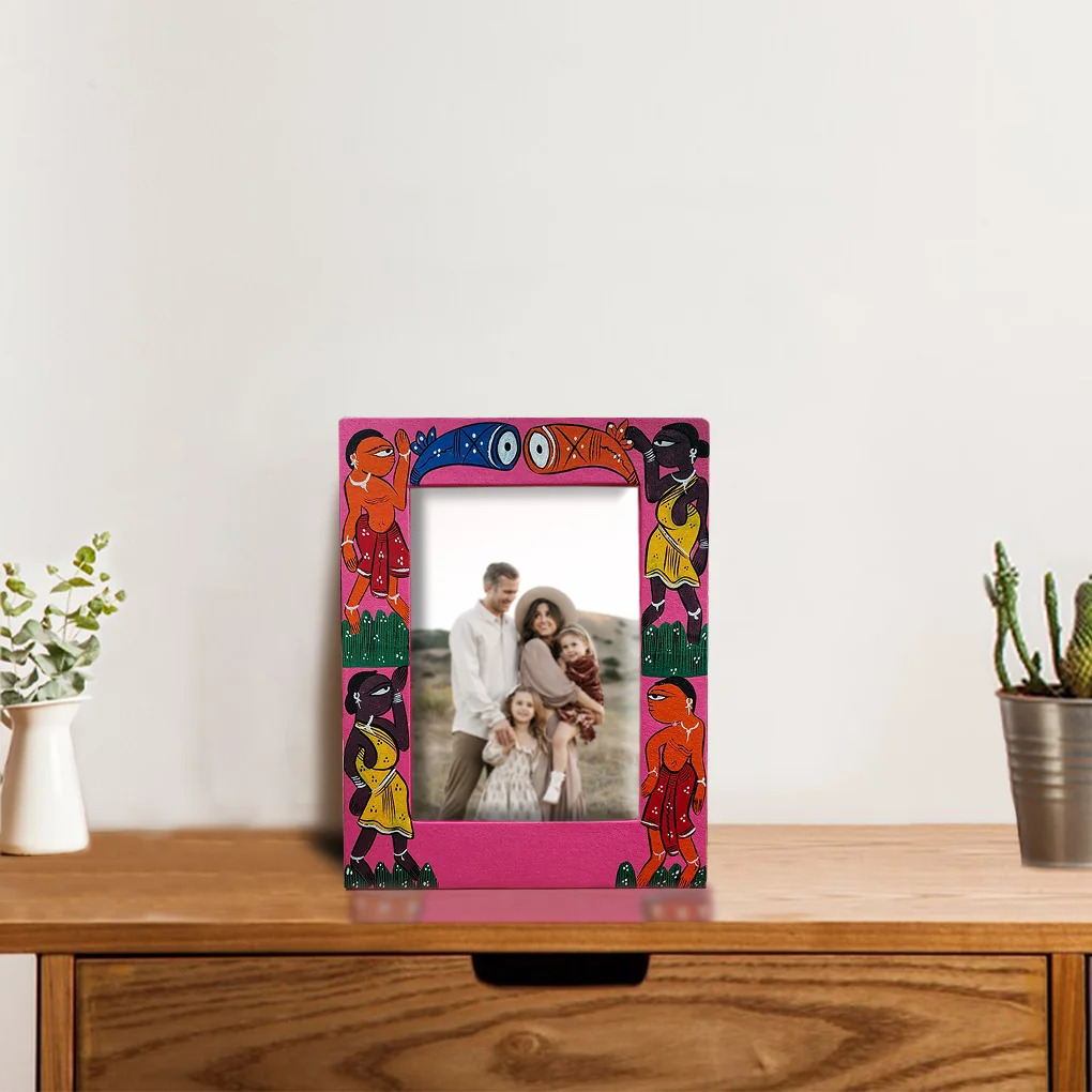 Hand-Painted Pattachitra Photo Frame