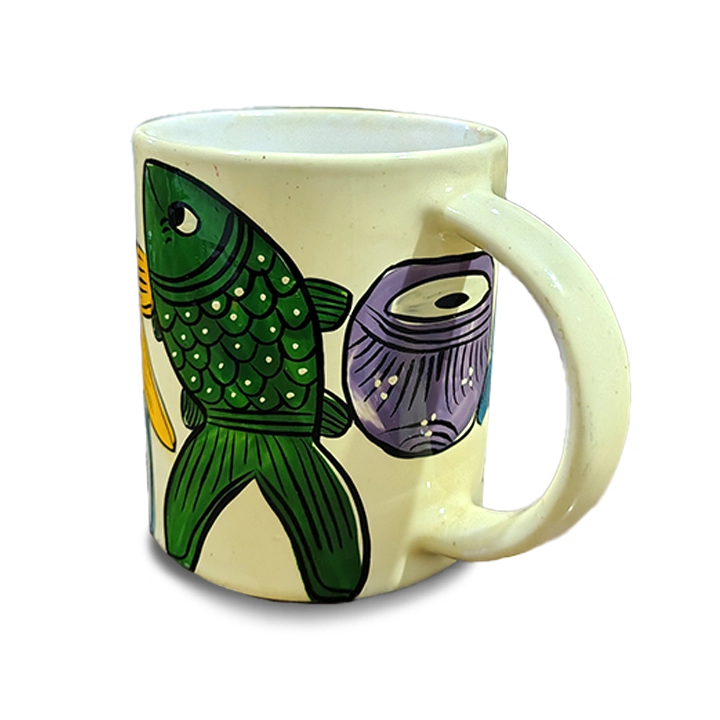 Hand-Painted Ceramic Coffee Mugs - Image 3