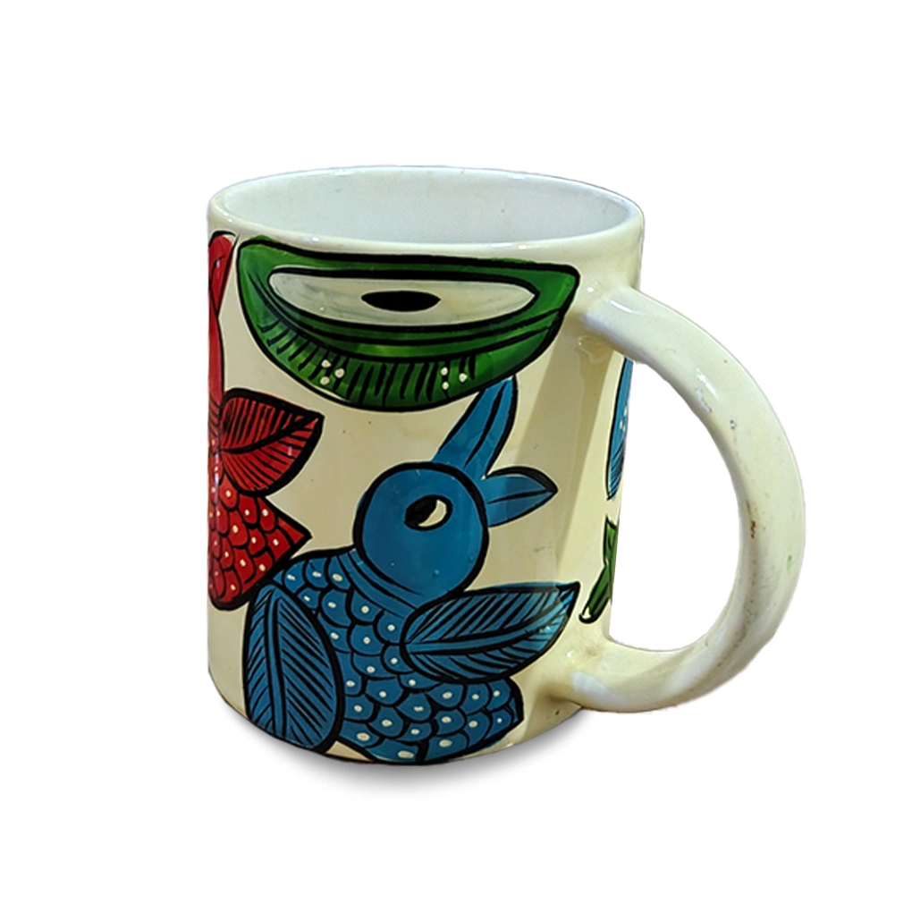 Hand-Painted Ceramic Coffee Mugs - Image 3