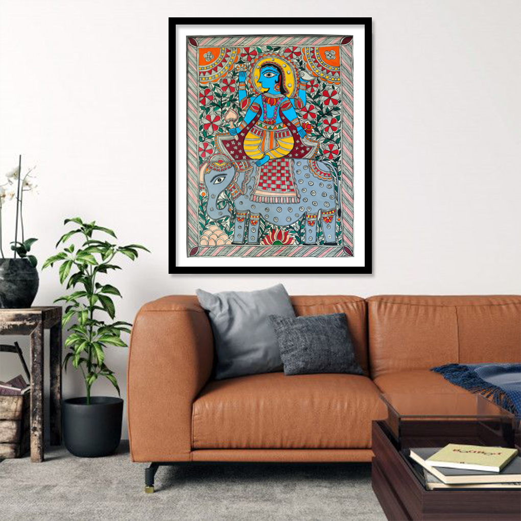 Traditional Madhubani Folk Art Painting