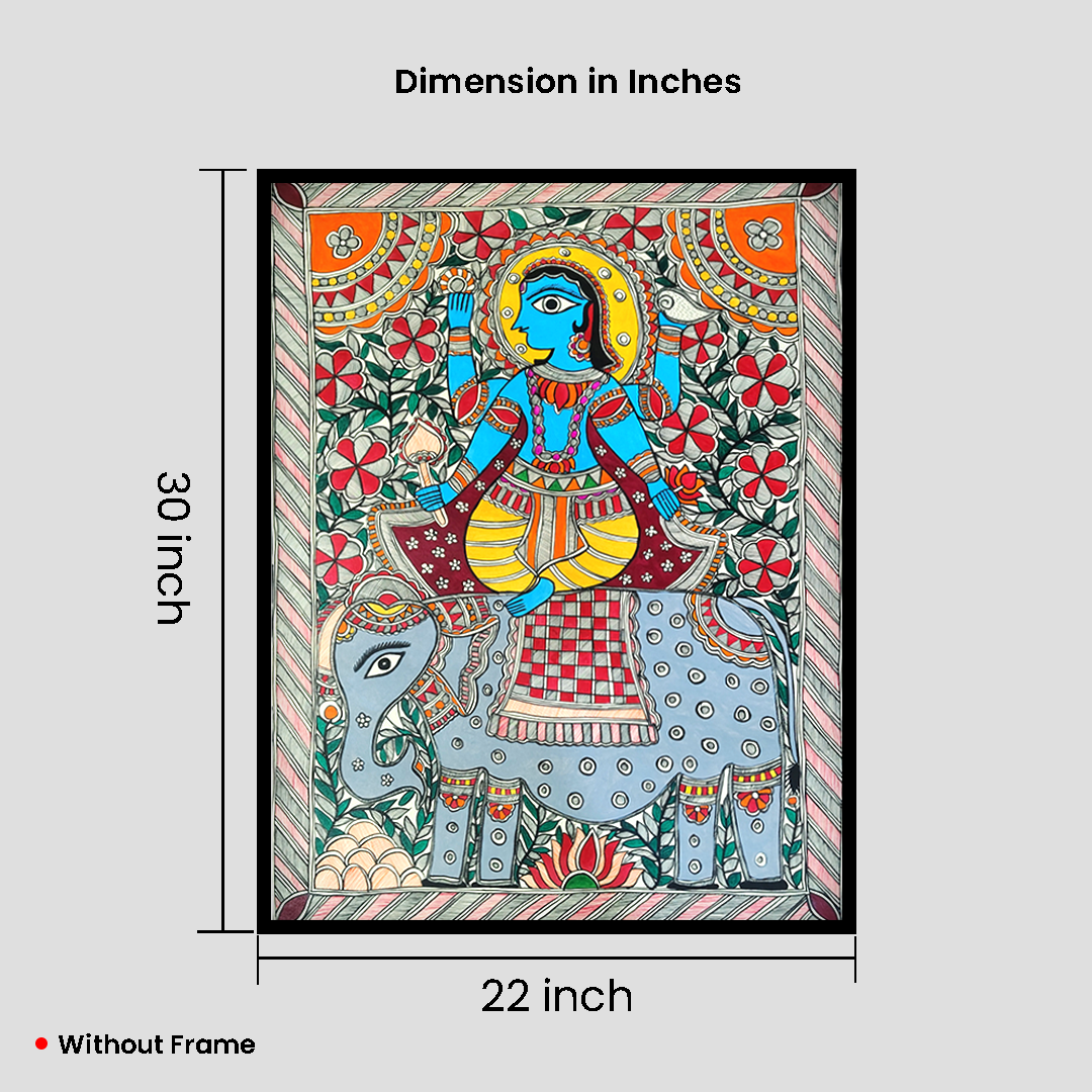 Traditional Madhubani Folk Art Painting - Image 6