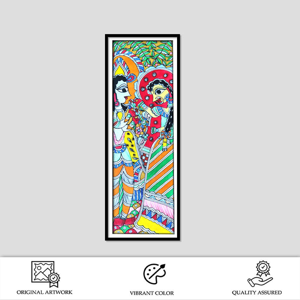 Mithila Art Romantic Couple - Image 2
