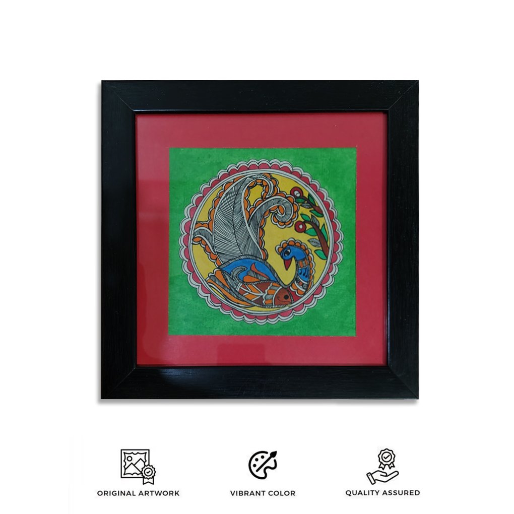 Madhubani Folk Animal Painting Mithila Art - Image 3