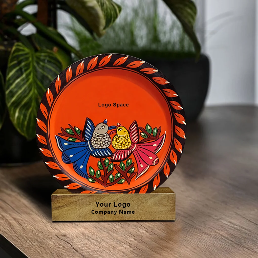 Folk Art Love Birds Souvenir Plate - Corporate Gift - Image 8