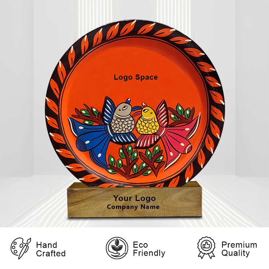 Folk Art Love Birds Souvenir Plate - Corporate Gift - Image 7