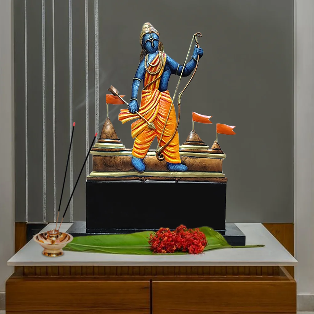 Handcrafted Lord Ram With Dhanush Mementos - Image 2