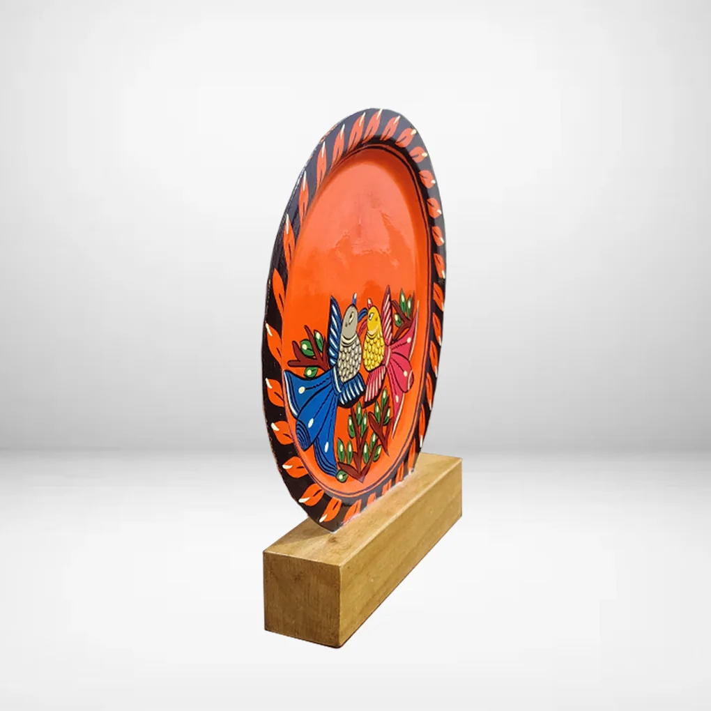Folk Art Love Birds Souvenir Plate - Corporate Gift - Image 6