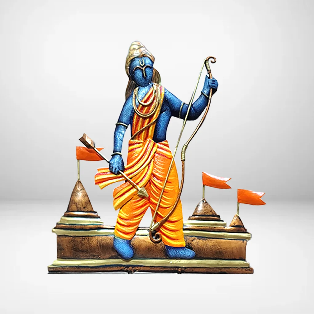 Handcrafted Lord Ram With Dhanush Mementos - Image 4