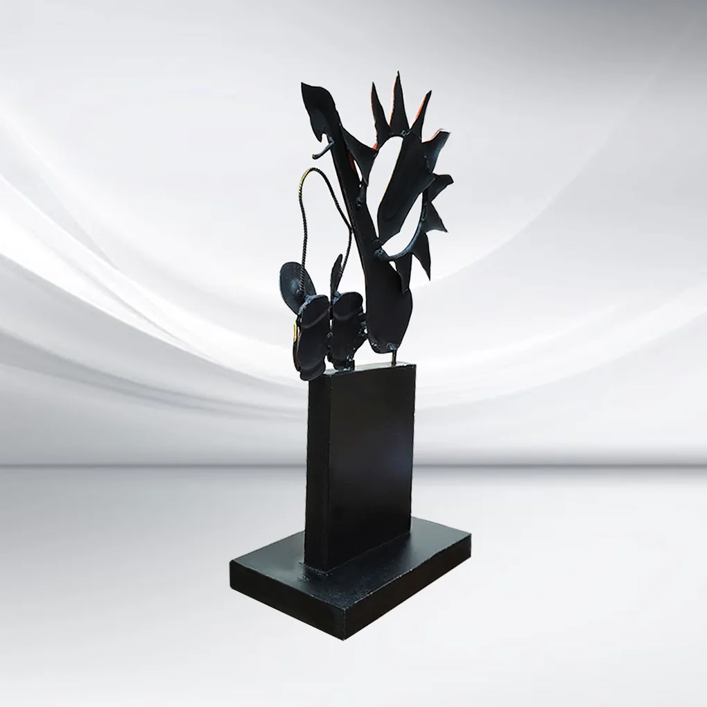 Handcrafted Bastar Tribal Musician Art Memento – Wrought Iron Antique Decor | Customisable Cultural Gift - Image 6