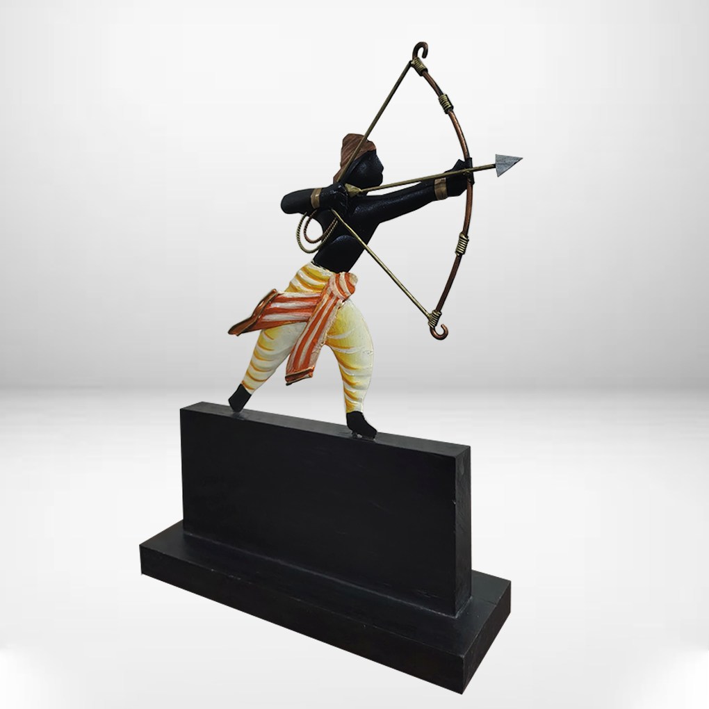 Bastar Art Handmade Warrior Memento – Wrought Iron Tribal Decor with Customisation Option - Image 4