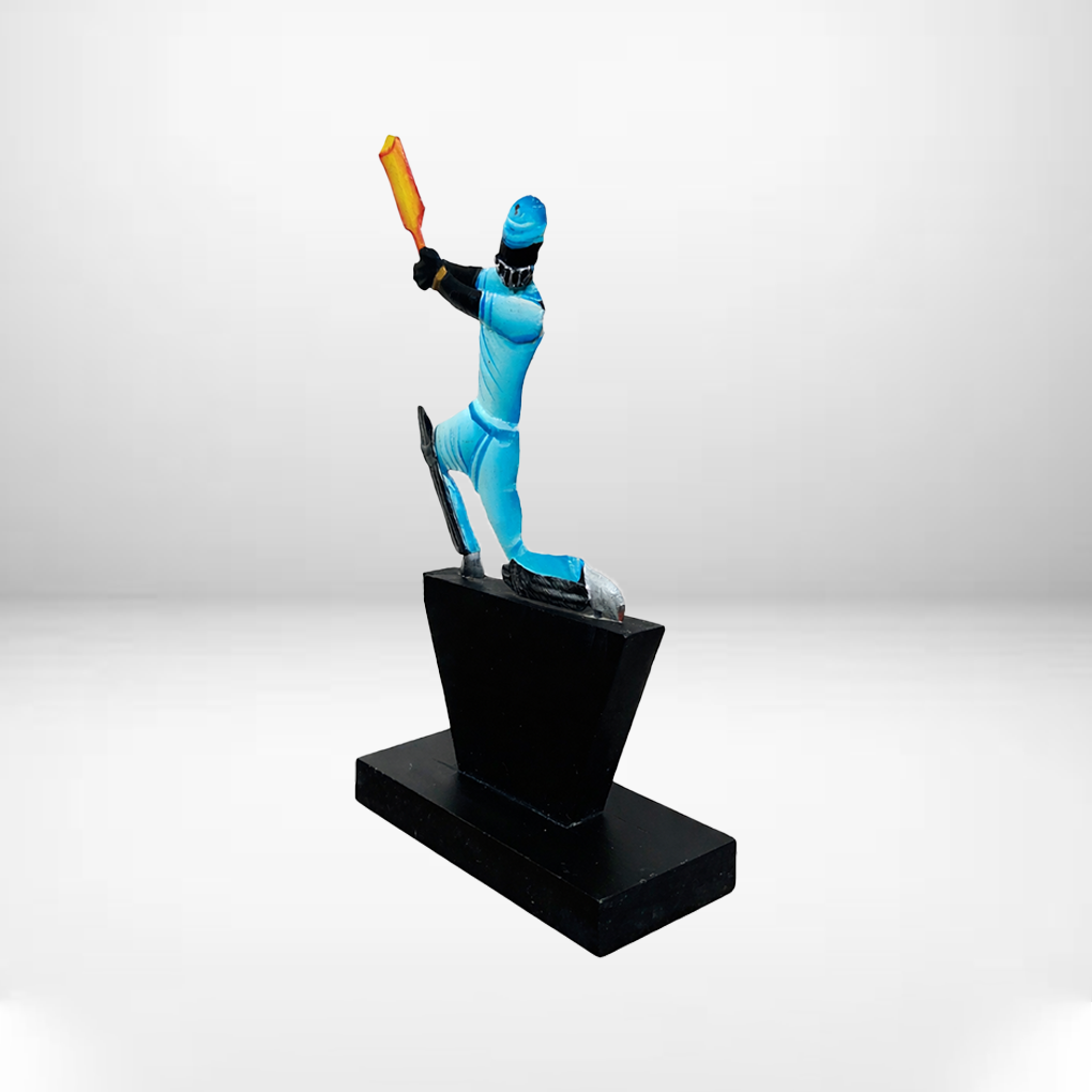 Handcrafted Cricket Player Trophy Figurine – Decorative Sports Showpiece for Table, Office & Gifts | Resin Cricket Statue with Base - Image 4