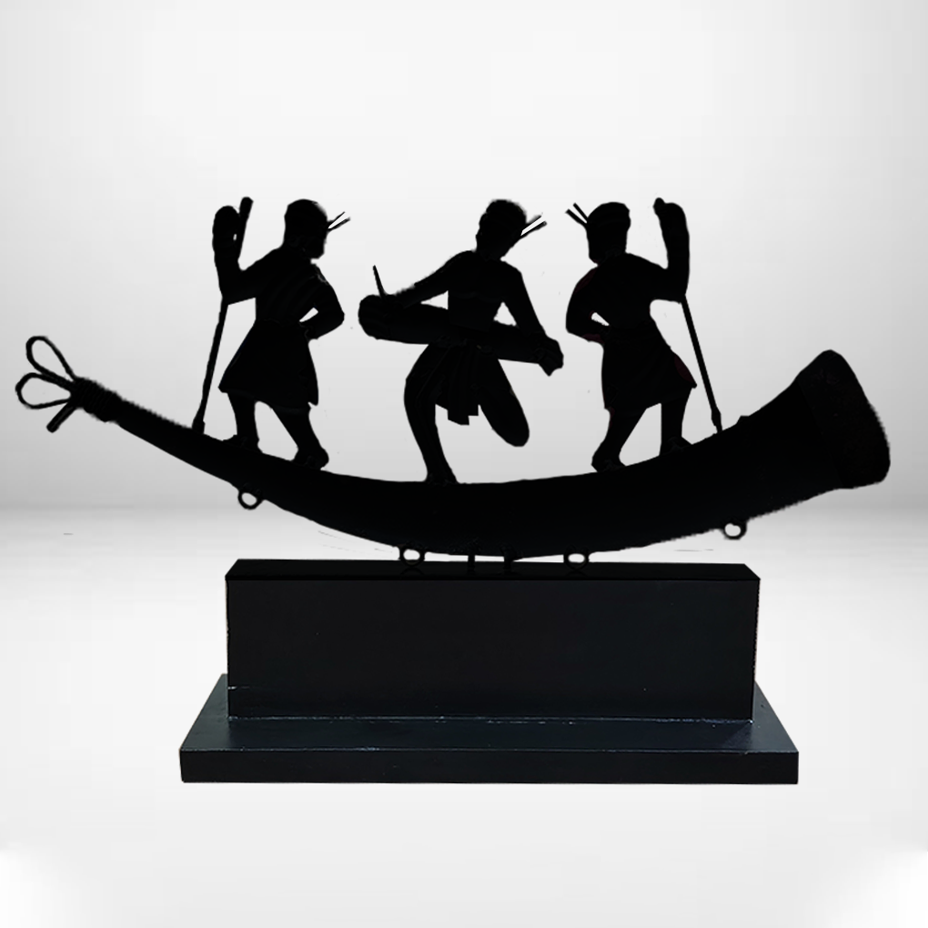 Handcrafted Tribal Archer Figurine Showpiece | Wrought Iron Decorative Memento | Antique Finish - Image 7