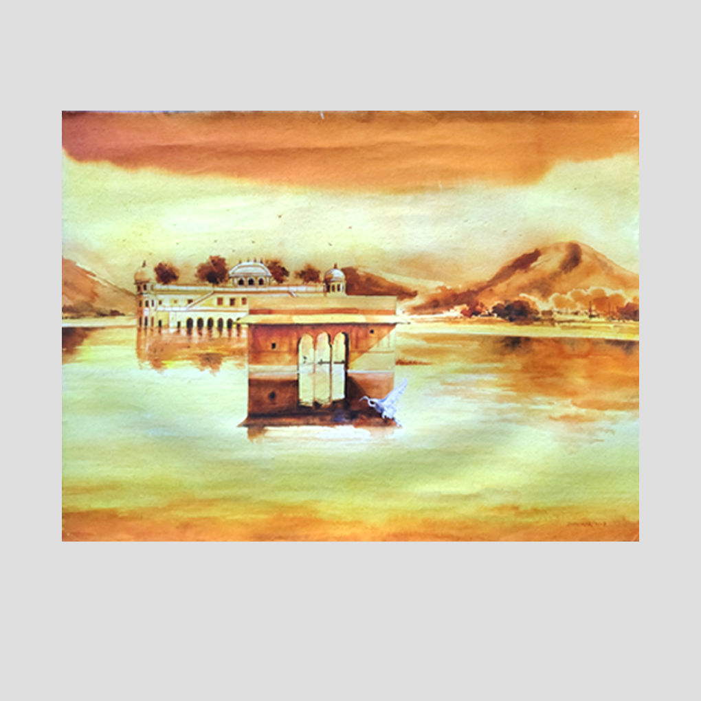 Journey Through the Misty Hills – Original Watercolour Landscape Painting - Image 3