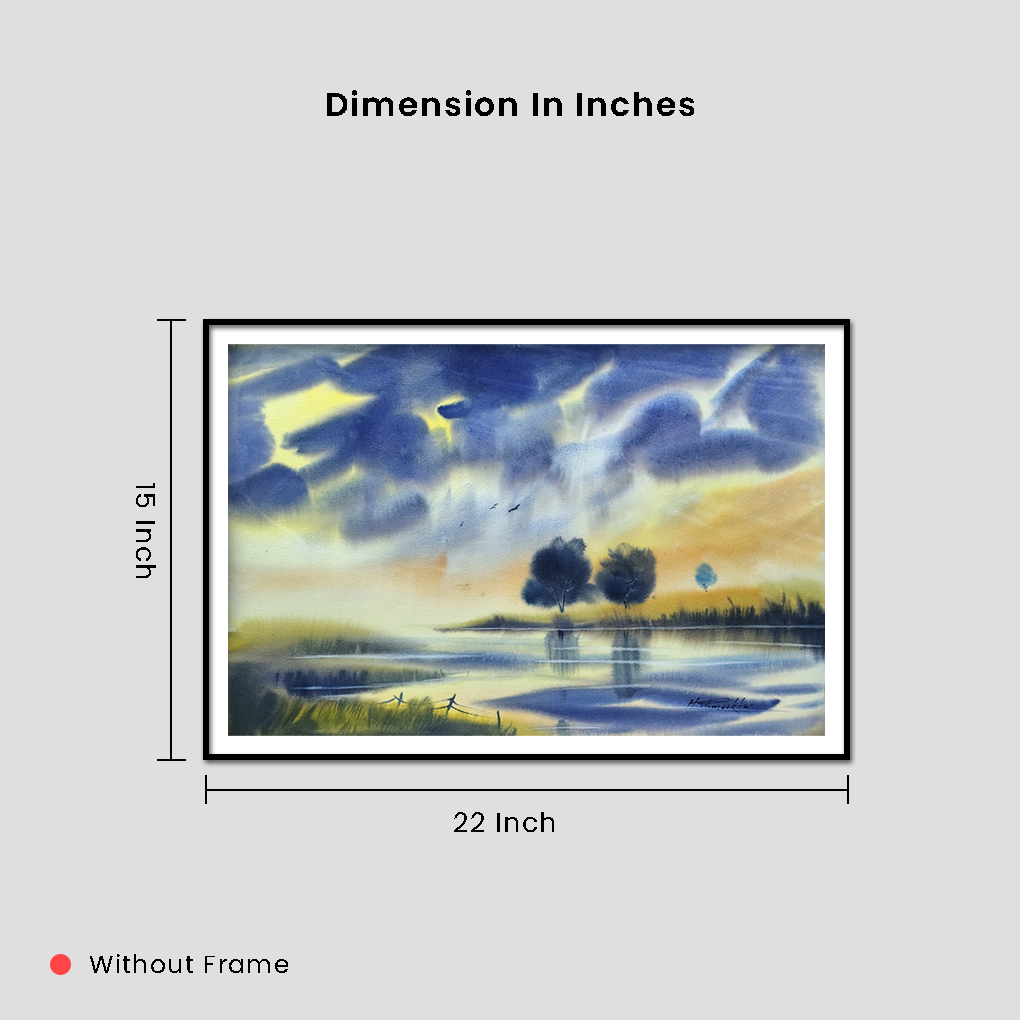 Rural Calm – Original Watercolour Village Life Painting - Image 5