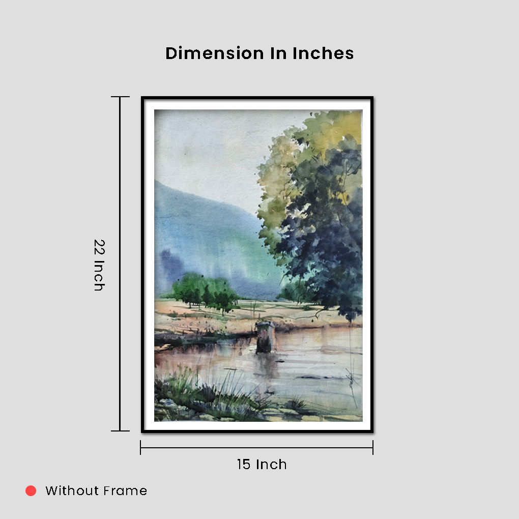 Forest Drive – Original Watercolour Landscape Painting - Image 5